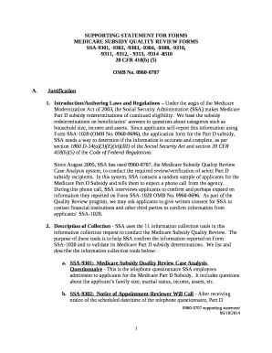 SUPPORTING STATEMENT FOR FORMS