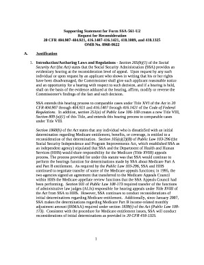 Introduction/Authoring Laws and Regulations - Section 205(b)(1) of the Social Security Act (the Act) states that the Social Security Administration (SSA) provides an evidentiary hearing at the reconsideration level of appeal