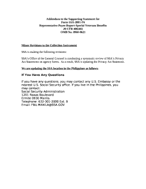 Form SSA-2001-F6