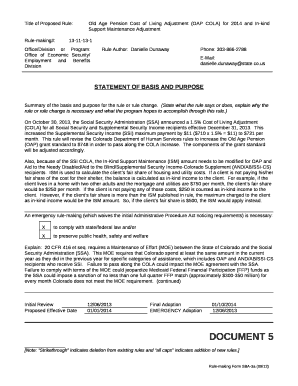 On October 30, 2013, the Social Security Administration (SSA) announced a 1