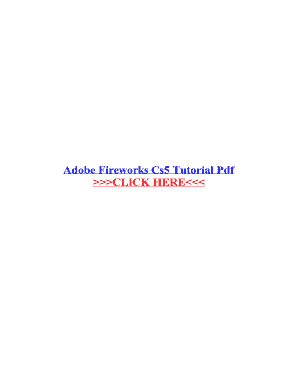 Fireworks Tutorial Pdf