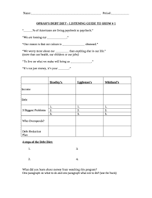 Listening guide template: Fill out & sign online | DocHub