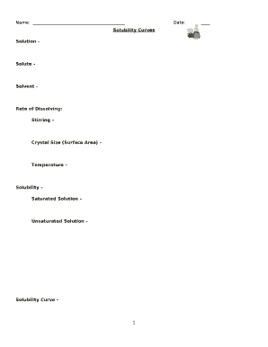 Solubility Curve Practice Problems Worksheet 1 - hillcrestchem