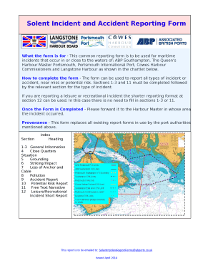 Solent Incident and Accident Reporting Form