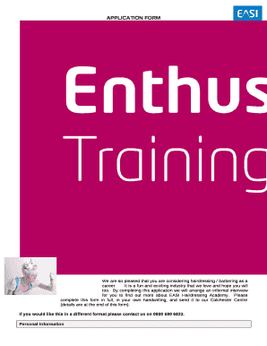 We are so pleased that you are considering hairdressing / barbering as a career