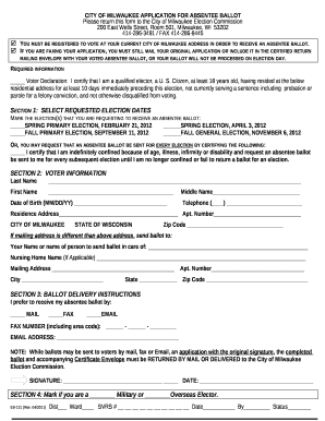 If you are faxing your application, you must still mail your original application or include it in the certified return mailing envelope with your voted absentee ballot, or your ballot will not be processed on election day