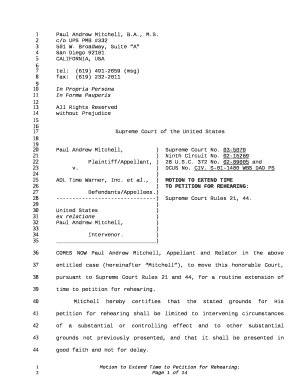 Paul Andrew Mitchell,)Supreme Court No