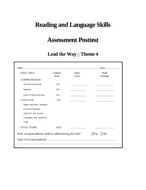 Assessment Posttest
