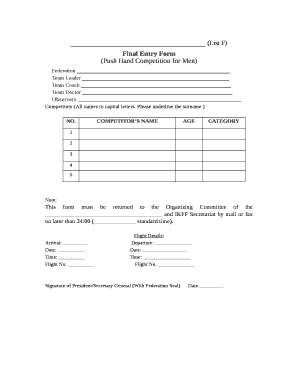 (List F)