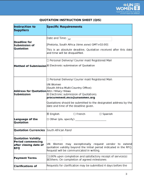Subject: Request for Quotation (RFQ) for programme and strategy development