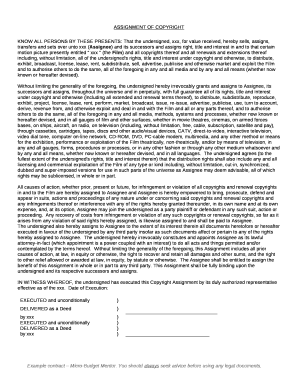 KNOW ALL PERSONS BY THESE PRESENTS: That the undersigned, xxx, for value received, hereby sells, assigns, transfers and sets over unto xxx (Assignee) and its successors and assigns right, title and interest in and to that certain motion