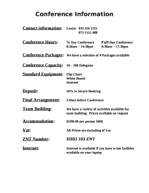 Contact information:Louise033 326 1325