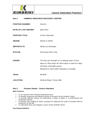 Part 1KIMBRIKI RESOURCE RECOVERY CENTRE