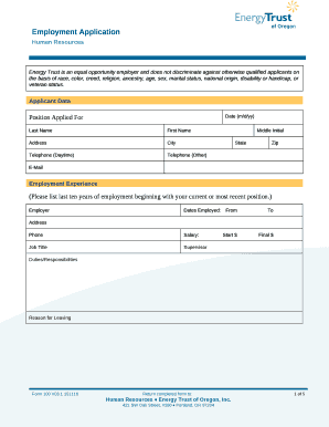 (Please list last ten years of employment beginning with your current or most recent position template
