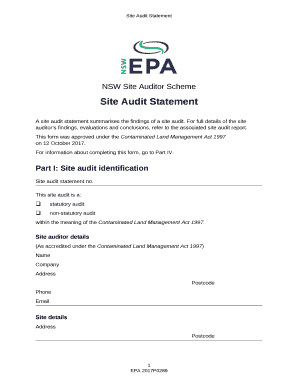 NSW Site Auditor Scheme