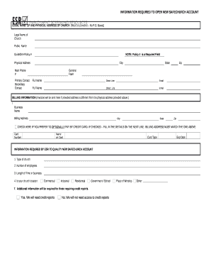 LEGAL NAMEOF AND PHYSICAL ADDRESS OF CHURCH(Must be provided No P