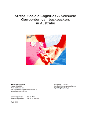 Stress, Sociale Cognities & Seksuele