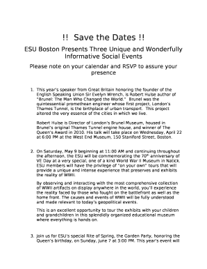 ESU Boston Presents Three Unique and Wonderfully Informative Social Events