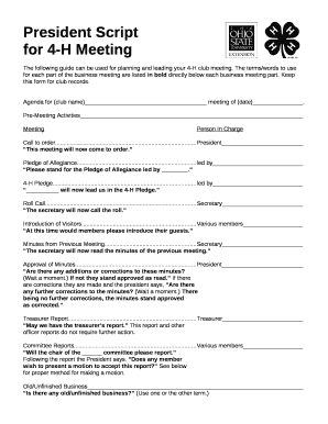 Keep this form for club records