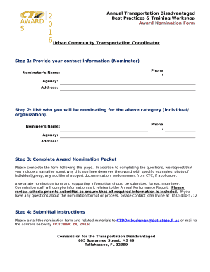 Urban Community Transportation Coordinator