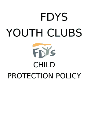 FDYS Youth Club Child Protection Policy