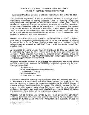 MINNESOTA FOREST STEWARDSHIP PROGRAM
