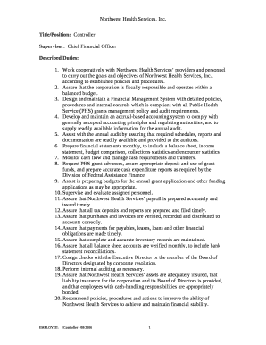 Title/Position:Controller