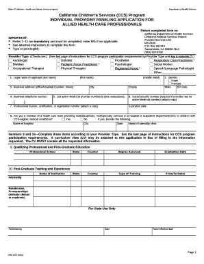 Fields 111 are mandatory and must be completed; enter N/A if not applicable