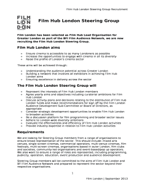 Film London has been selected as Film Hub Lead Organisation for Greater London as part of the BFI Film Audience Network, we are now recruiting the Film Hub London Steering Group