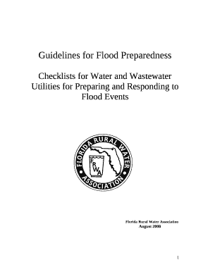 Guidelines for Flood Preparedness
