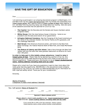 And New York City this (insert Spring/Summer) with my friends and classmates from (insert school name)