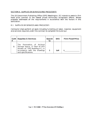 The US Government Publishing Office (GPO) Washington, DC intends to award a firm fixed price contract to the lowest priced technically acceptable offeror, whose proposal addresses all the requirements in accordance with the factors in this