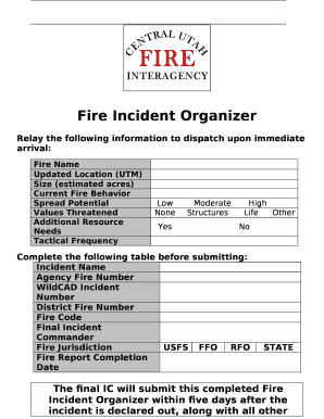 Fire Incident Organizer