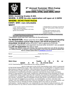 5th Annual Summer Mini-Camp