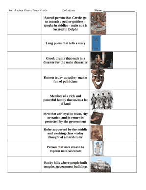 Ancient Greece Study GuideDefinitionsName: