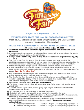 2015 NEBRASKA STATE FAIR HAY BALE DECORATING CONTEST