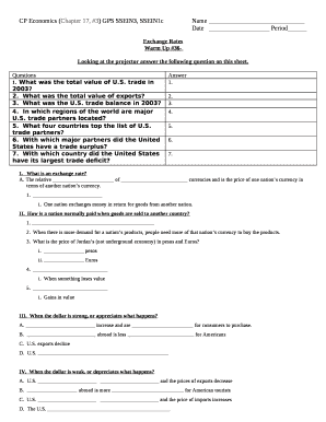 CP Economics (Chapter 17, #3) GPS SSEIN3, SSEIN1cName