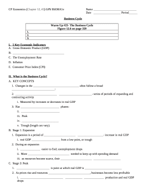 CP Economics (Chapter 12, #2) GPS SSEMA1eName