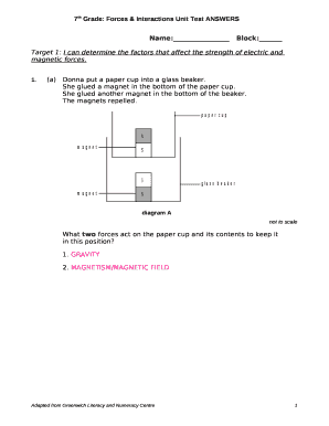 Target 1: I can determine the factors that affect the strength of electric and magnetic forces