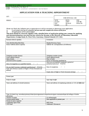 1) A curriculum vitae may be submitted, but you must still complete all sections of this form