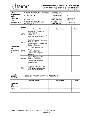 Cross-Network PBMC Processing SOP (Template)