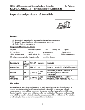 preparation of acetanilide