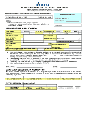IMATU is a Registered Credit Provider Registration no