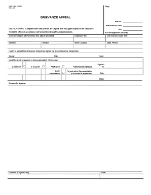 DWP Form ER-003