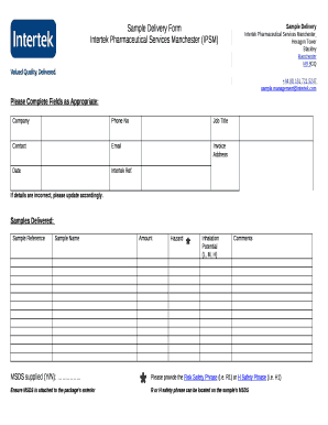 Please Complete Fields as Appropriate: