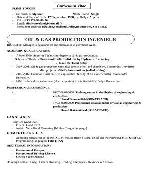 -Citizenship: AlgerianMarital status: Single