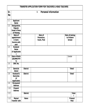 teacher transfer application pdf