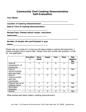 Community Chef Cooking Demonstration