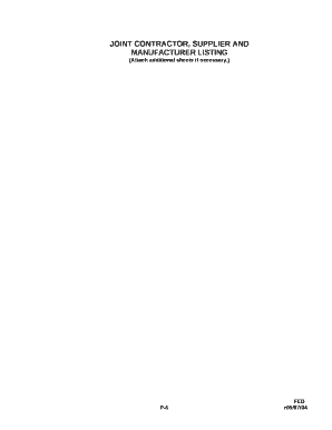 JOINT CONTRACTOR, SUPPLIER AND
