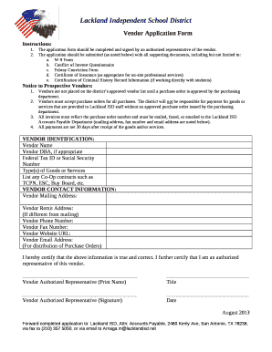 The application should be submitted (as noted below) with all supporting documents, including but not limited to: